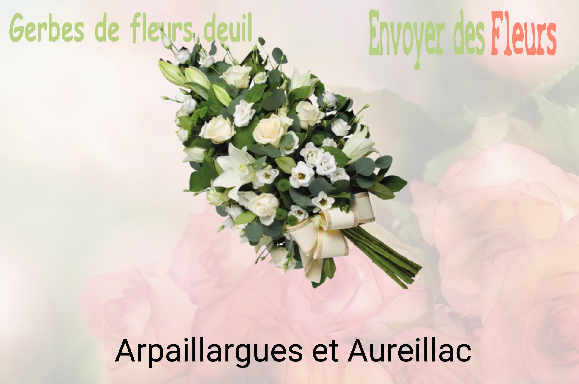 Gerbe de fleurs de deuil livrée à Arpaillargues-et-Aureillac